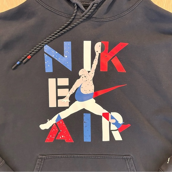 Air Jordan Graphic Pull Over Hoodie Size Large - Picture 2 of 6